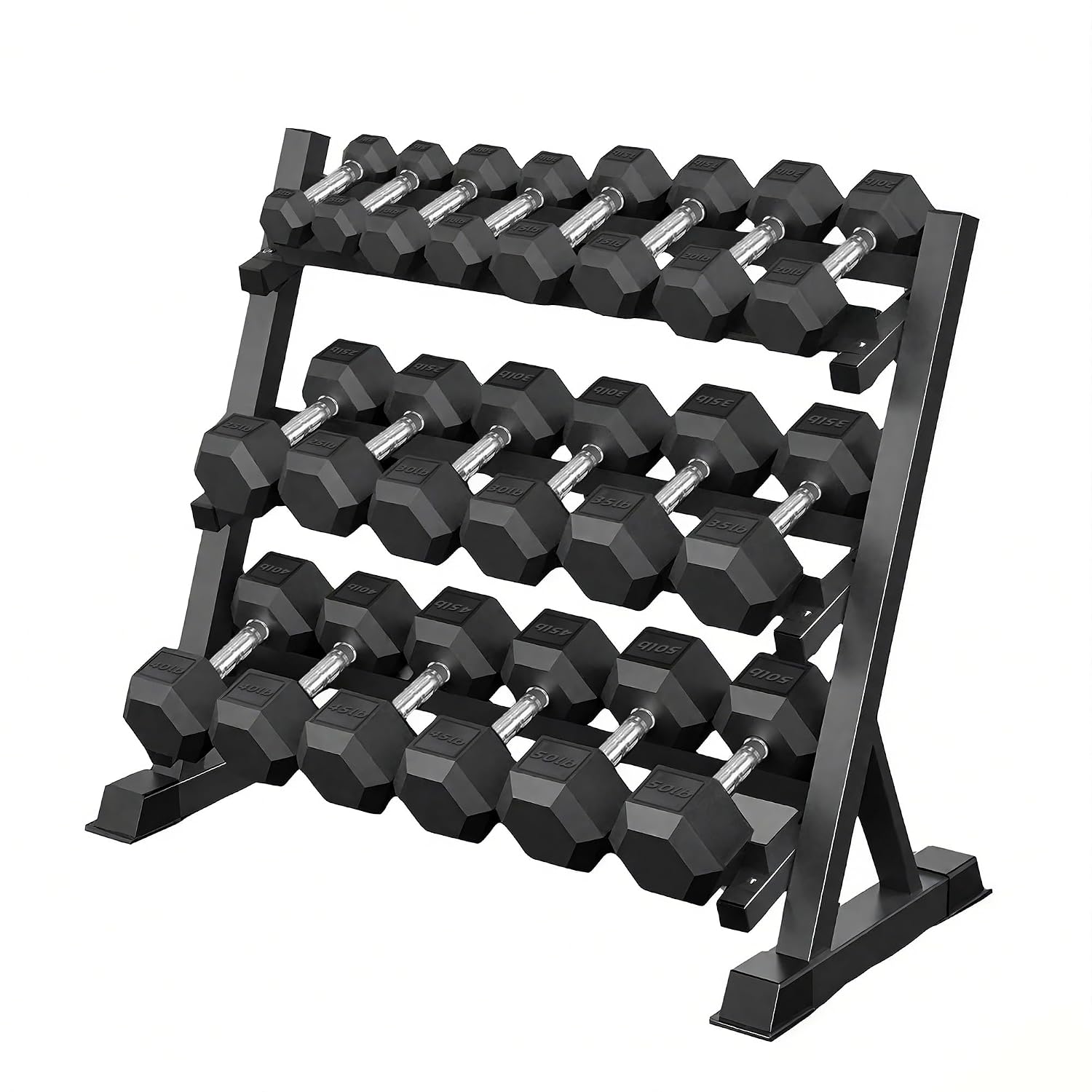 Hex Dumbbell Set - 350/450/550 Lbs Hex Dumbbell Set with