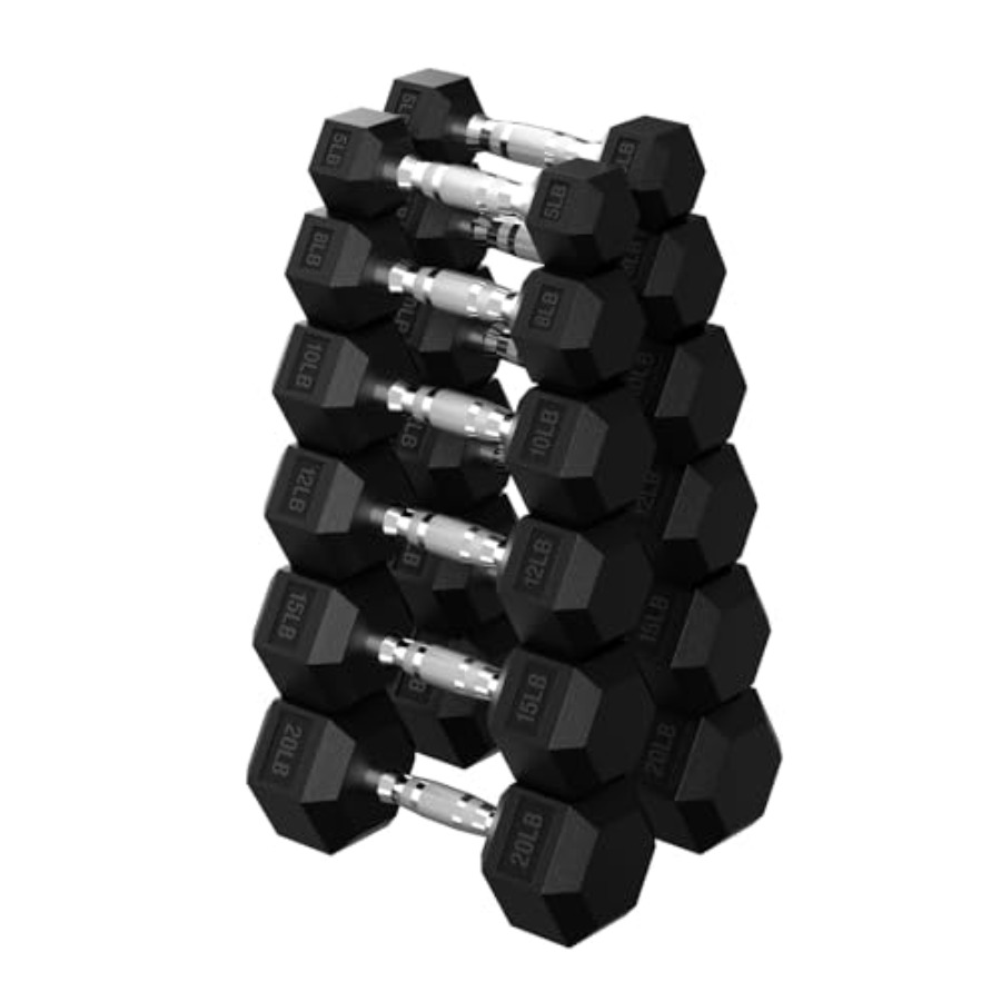Hex Dumbbell 45-480 lb Set Rub - đánh giá và giá Hex Dumbbell Set