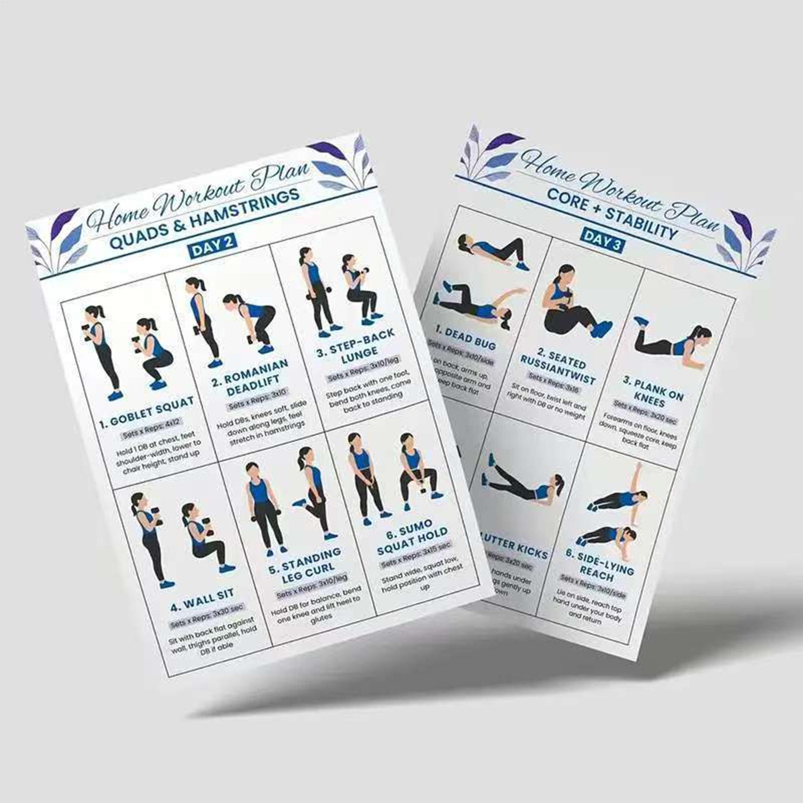 Workout Chart Full Body Comple - đánh giá và giá Home Gym Routine