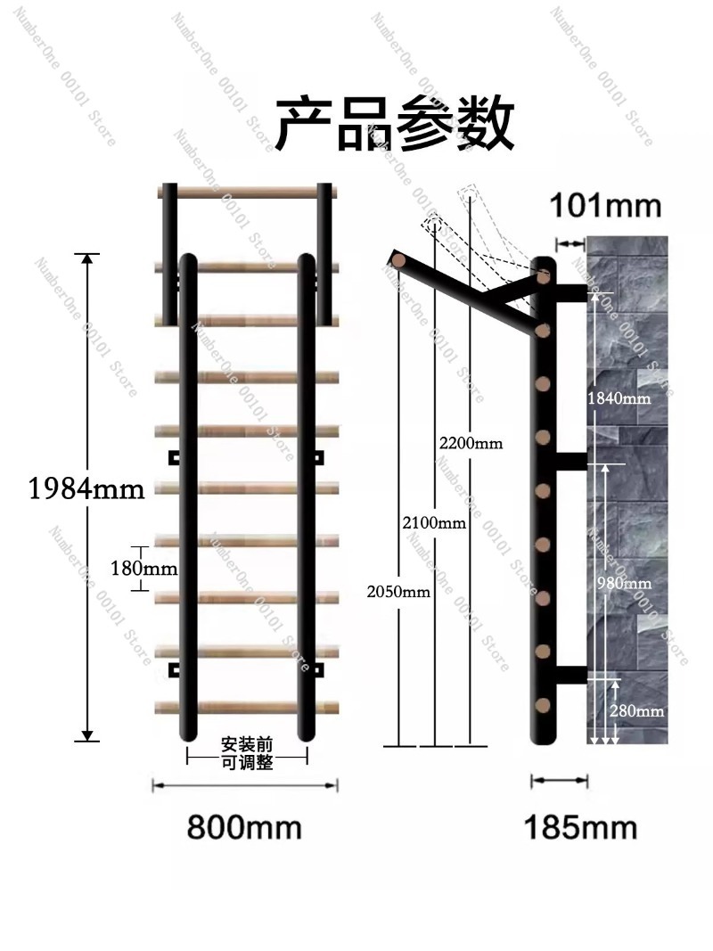 Pull-Up Training Parallel Bar  - đánh giá và giá Home Gym Yoga Studio