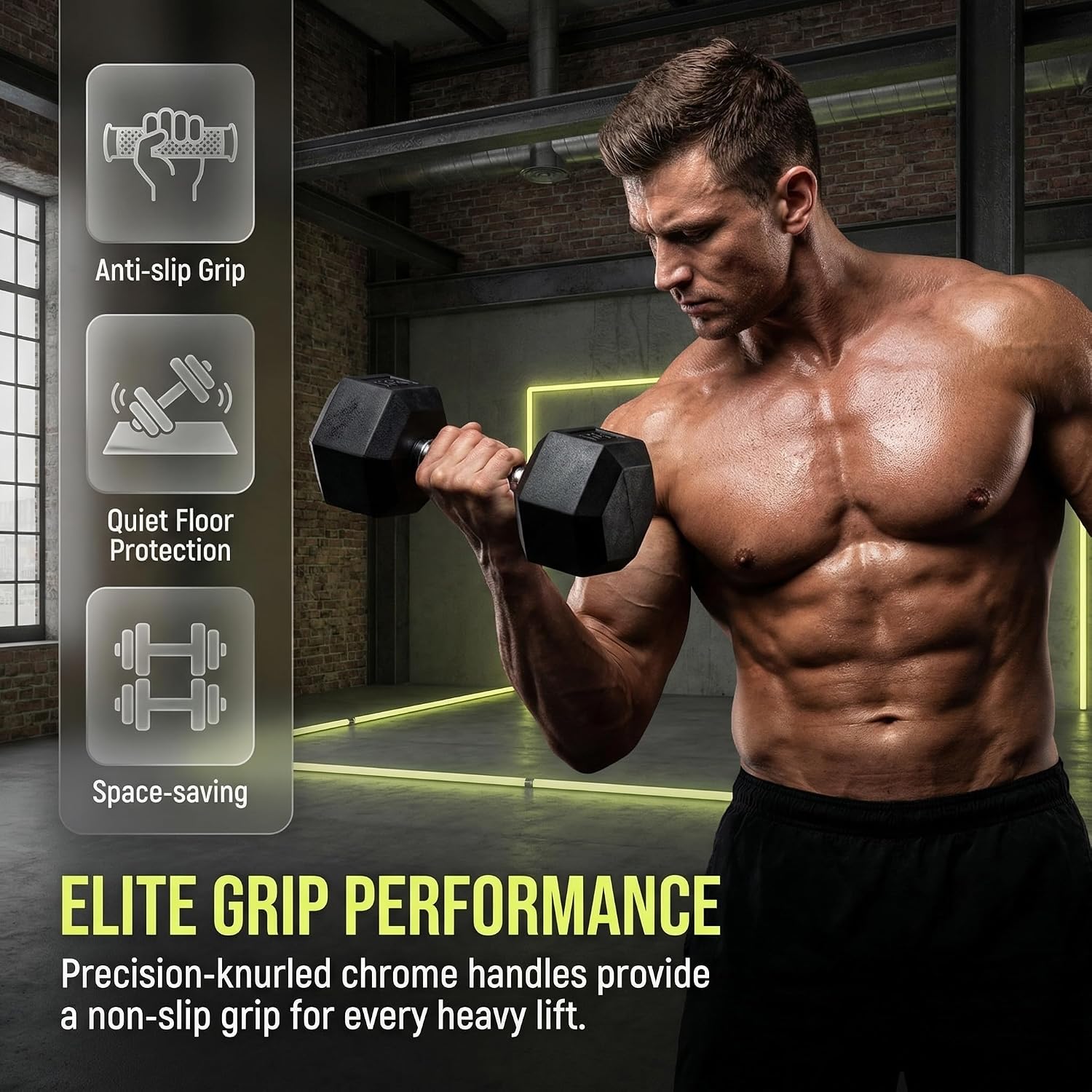 350/450/550 Lbs Hex Dumbbell S - đánh giá và giá Hex Dumbbell Set