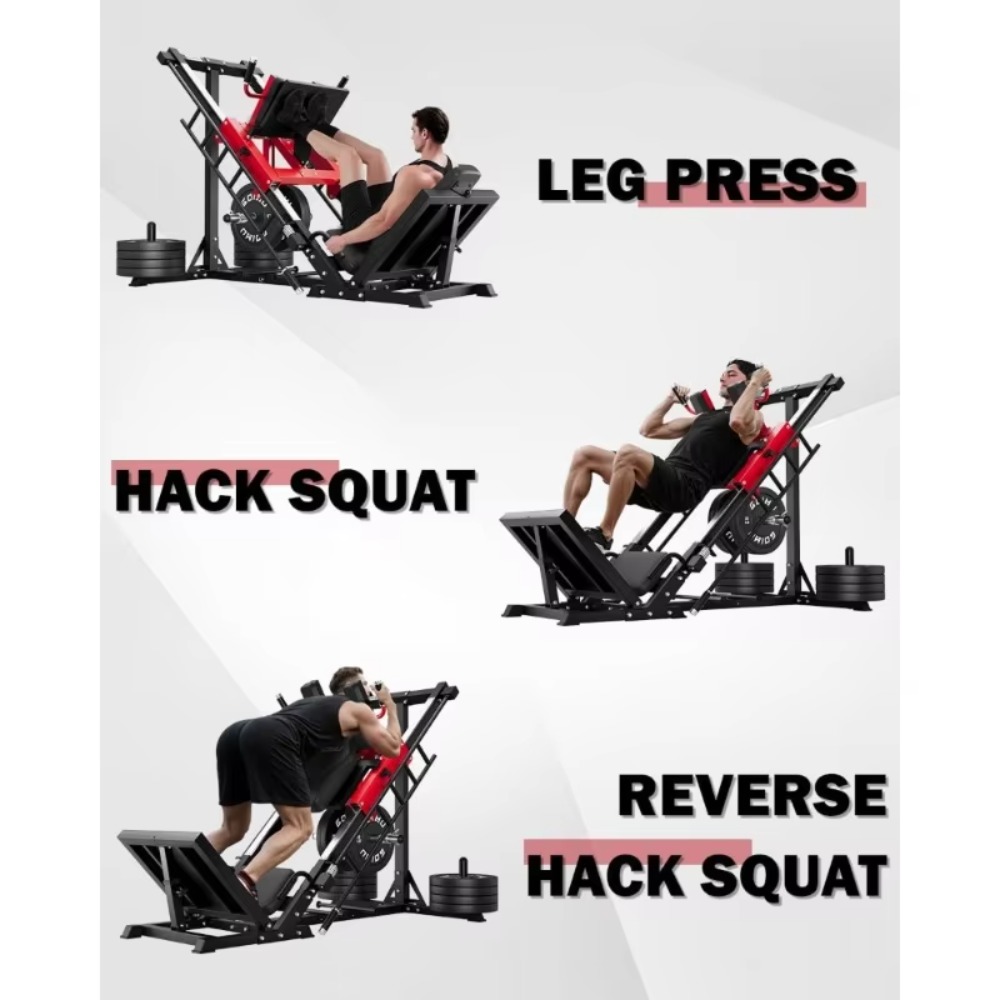 3-in-1 Leg Press Hack Squat Ma - đánh giá và giá Home Gym Quad Exercises