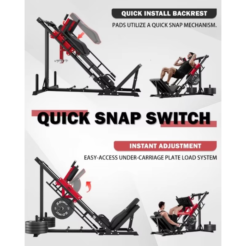 3-in-1 Leg Press Hack Squat Ma - đánh giá và giá Home Gym Quad Exercises