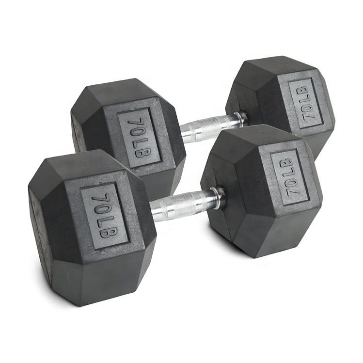 70lb Rubber Hex Dumbbell Set C - đánh giá và giá Hex Dumbbell Set