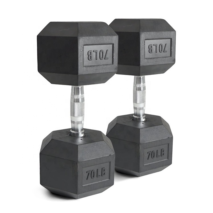 70lb Rubber Hex Dumbbell Set C - đánh giá và giá Hex Dumbbell Set