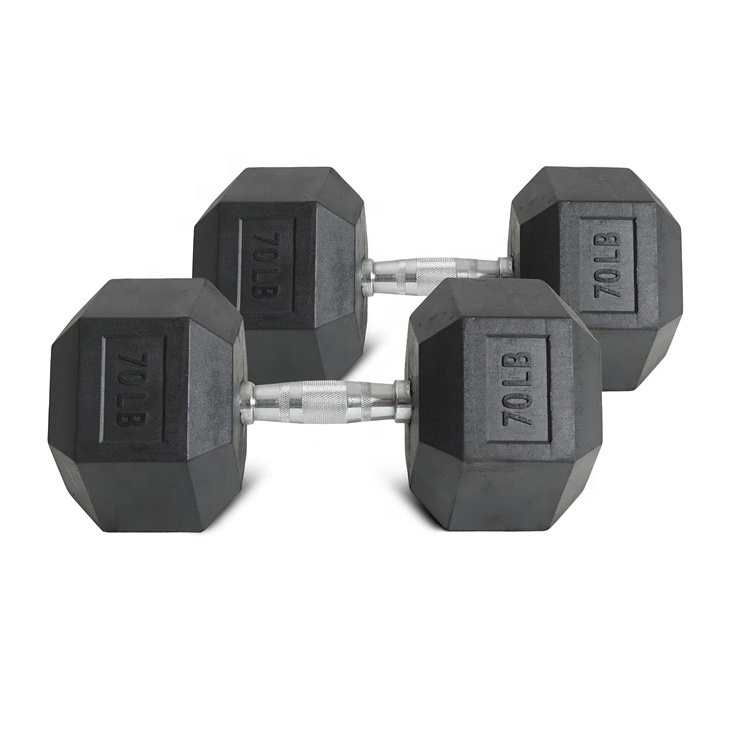 70lb Rubber Hex Dumbbell Set C - đánh giá và giá Hex Dumbbell Set