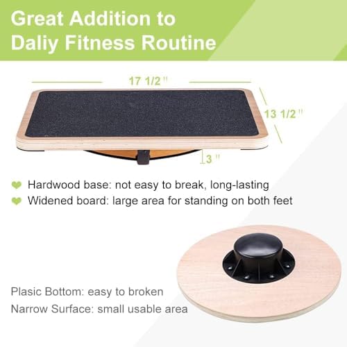 Professional Wooden Balance Bo - đánh giá và giá Wobble Board Balance