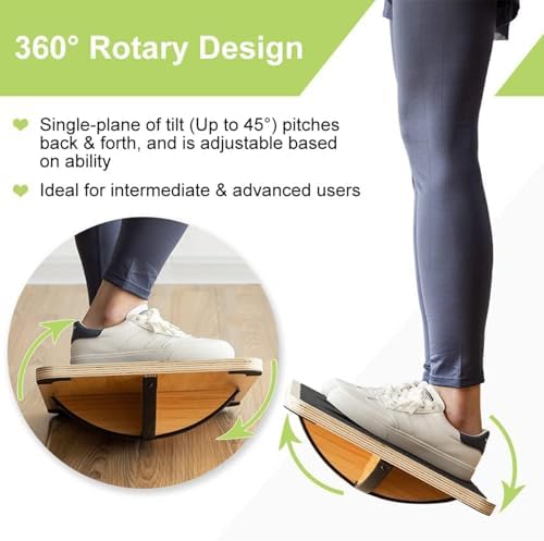 Professional Wooden Balance Bo - đánh giá và giá Wobble Board Balance