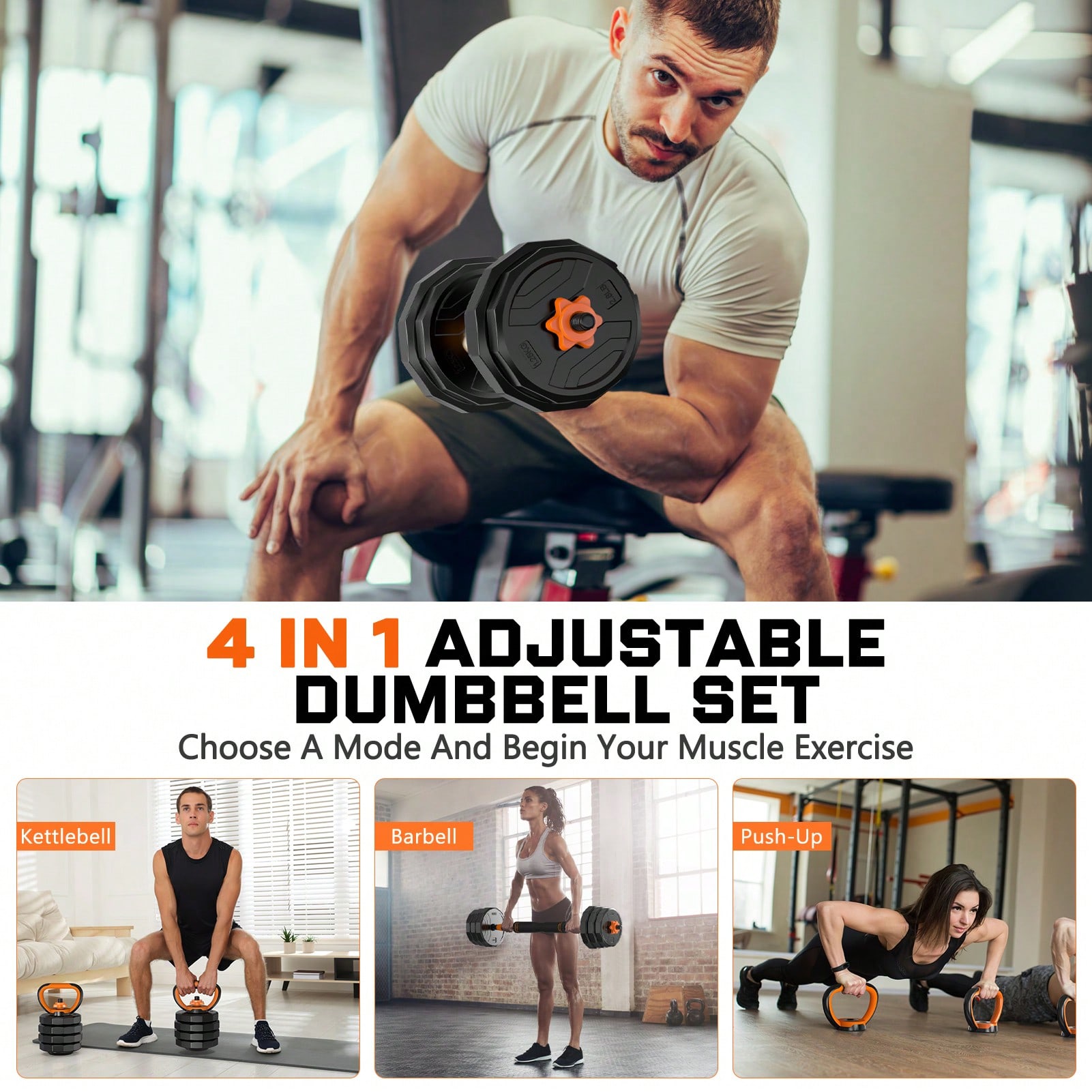 GIKPAL 88lb 6-In-1 Adjustable  - đánh giá và giá Home Gym Used