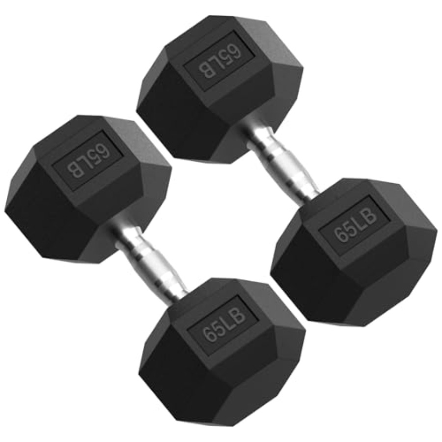HEX Dumbbell Set 2.5-125lb Rub - đánh giá và giá Hex Dumbbell Set