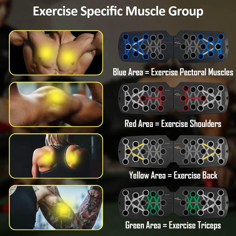 Foldable Push Up Board with Re - đánh giá và giá Home Gym Ideas